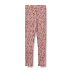 Wheat wool leggings - Cherry flowers